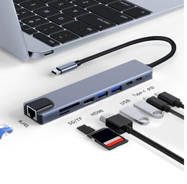 Adaptador USB C - 8 en 1