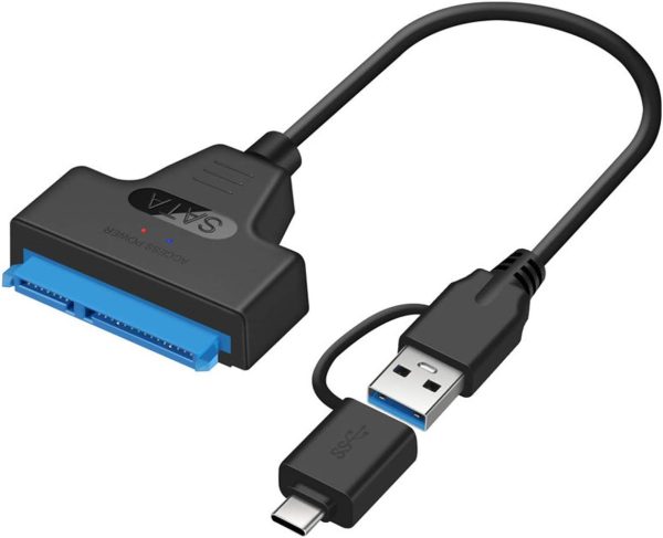 Adaptador SATA a USB y C