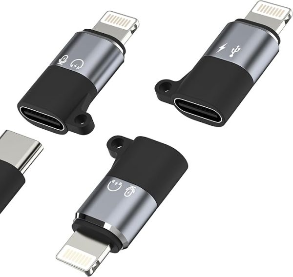 Adaptador de audio USB C hembra a Lightning macho OTG